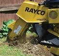 Up close of Rayco Stump Cutter working